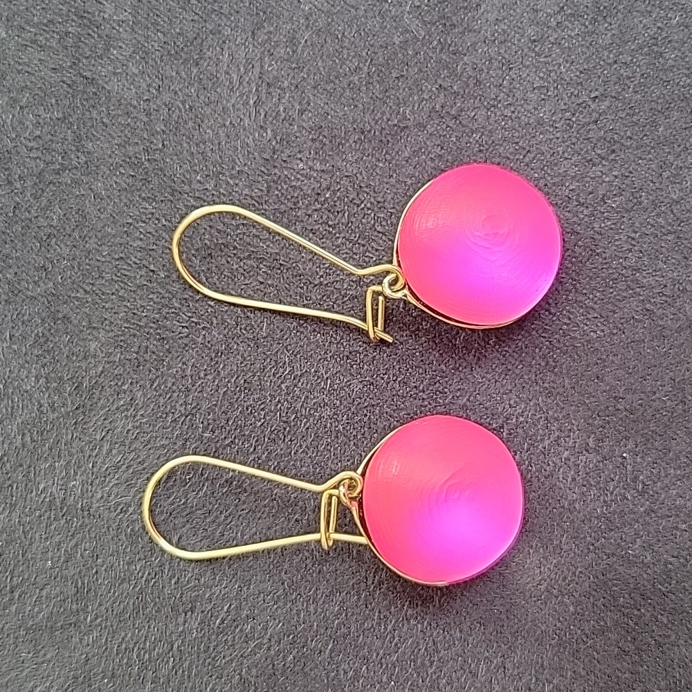 Hot Pink AB earrings